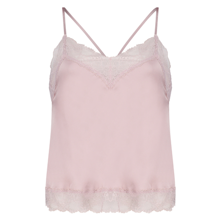 Cami top Satin Lace, Paars