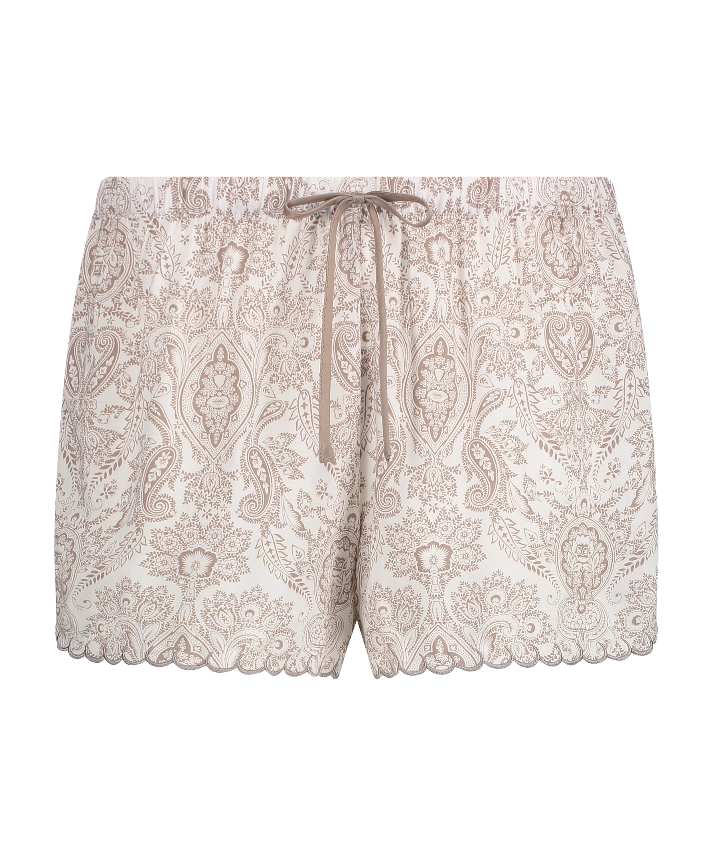 Short de pijama, Blanc, main