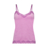 Cami top Velours Lace, Roze