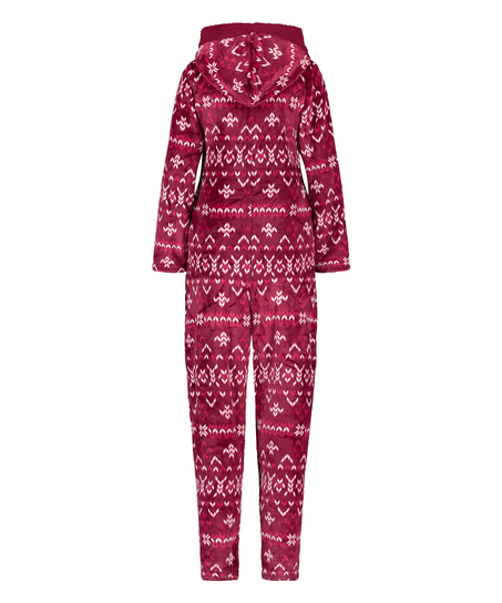 Onesie Flanelle Polaire, Rouge