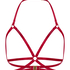 Open bralette, Rood