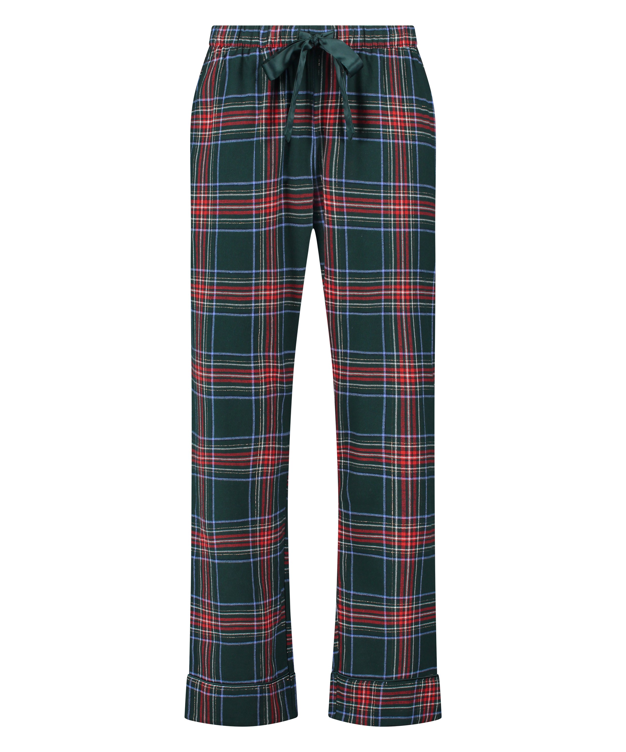 Tall Pyjamabroek Flanel, Groen, main