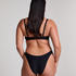 Slip de Bikini &Eacute;chancr&eacute;s Luna, Noir