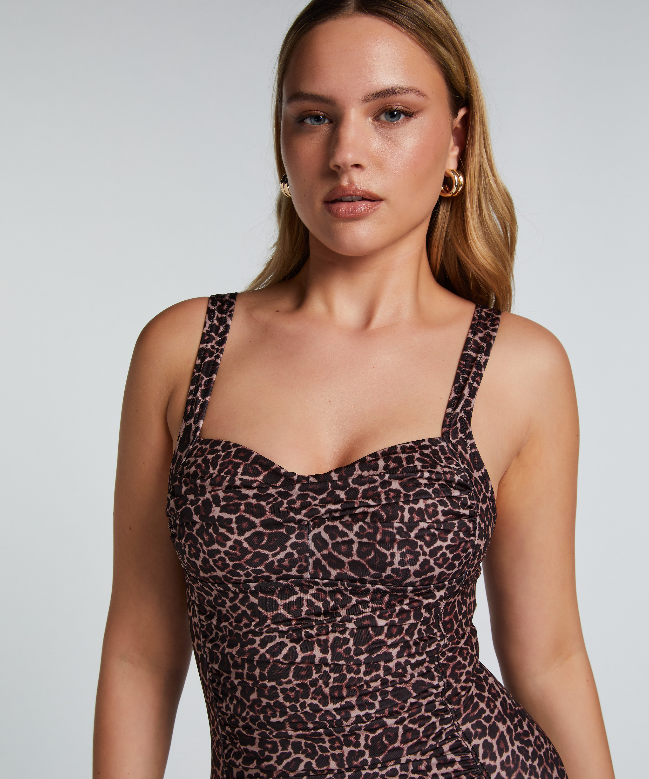 Maillot de bain Leopard, Brun, main