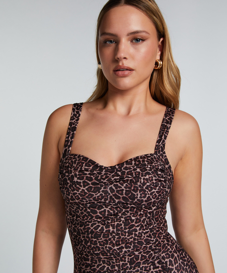 Maillot de bain Leopard, Brun