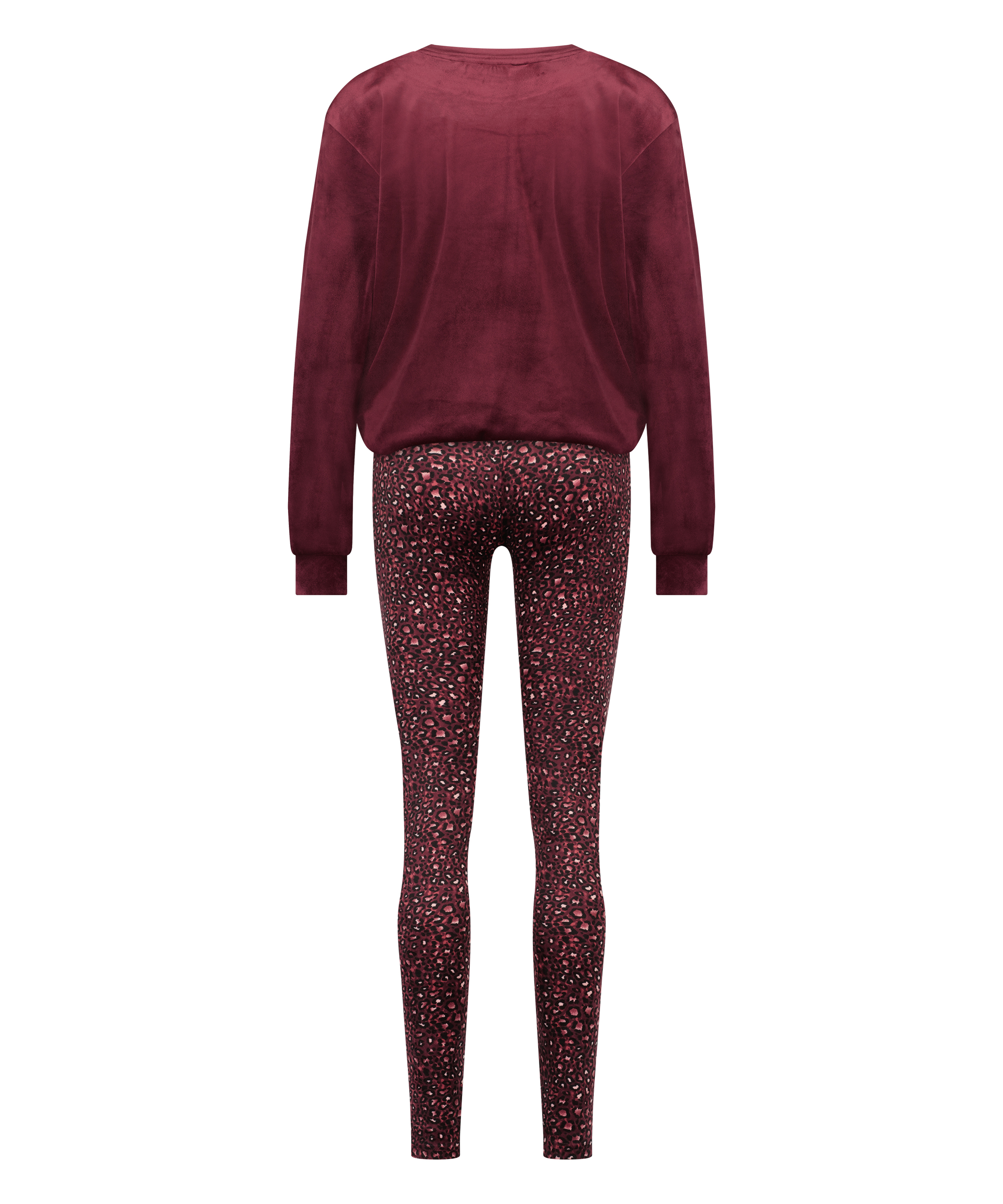 Pyjamaset met tas, Paars, main