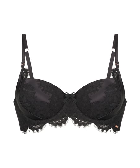 Soutien-gorge rembourré à armatures Hannako, Noir