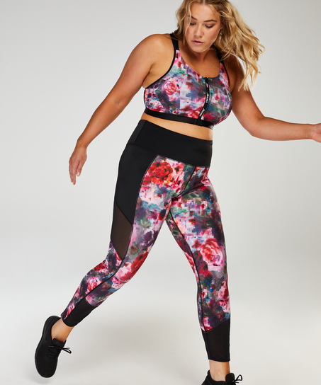 Legging de sport taille haute HKMX, Rouge