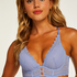 Voorgevormde longline beugel bh Chynna, Blauw