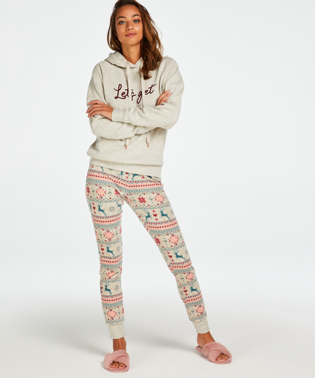 Lange mouwen Hoodie, Beige