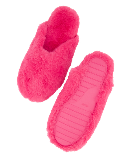 Teddy slippers, Roze