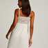 Slipdress Nora Lace, Wit
