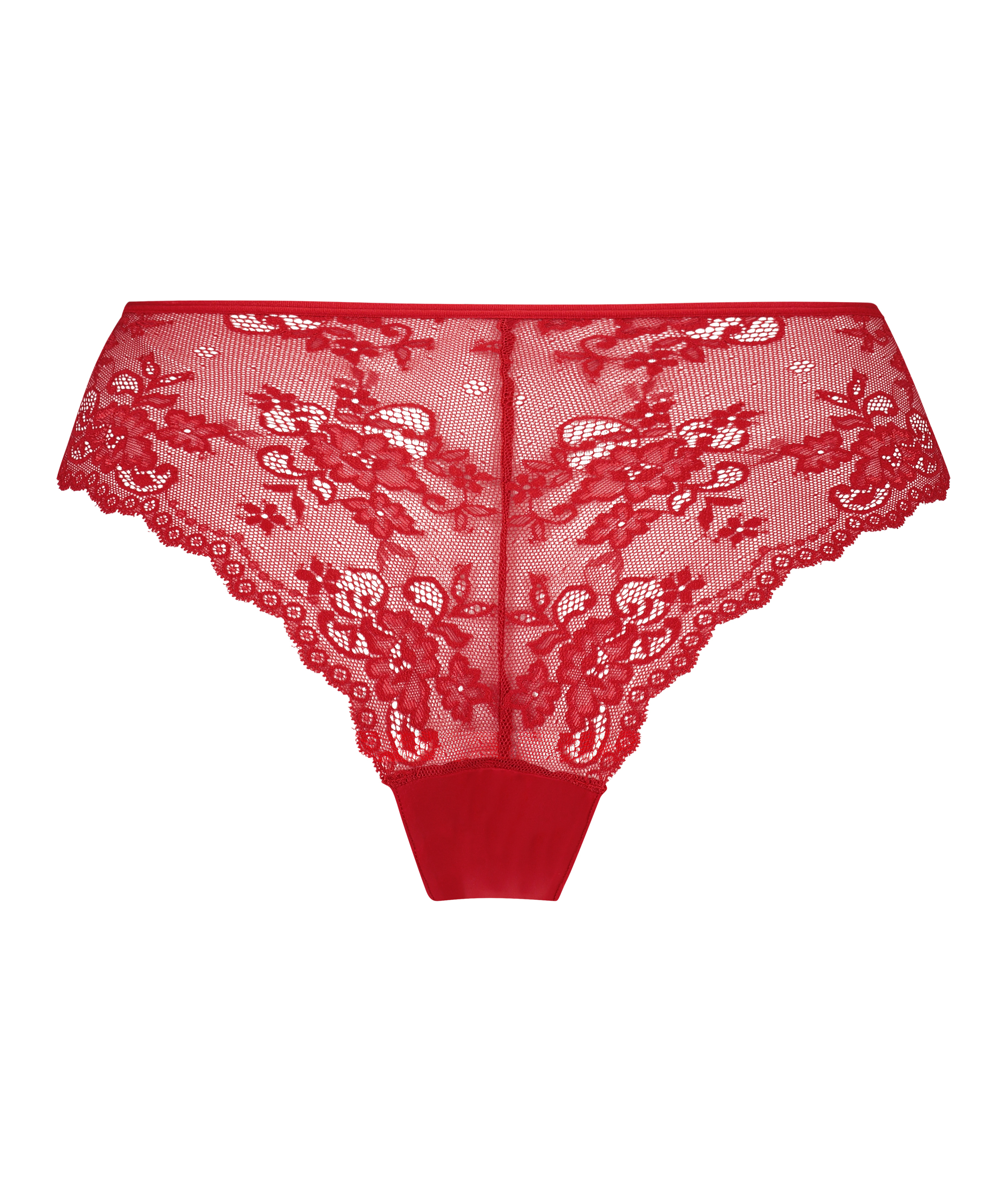 Slip br&eacute;silien Invisible Lace Back, Rouge, main