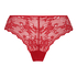Slip br&eacute;silien Invisible Lace Back, Rouge