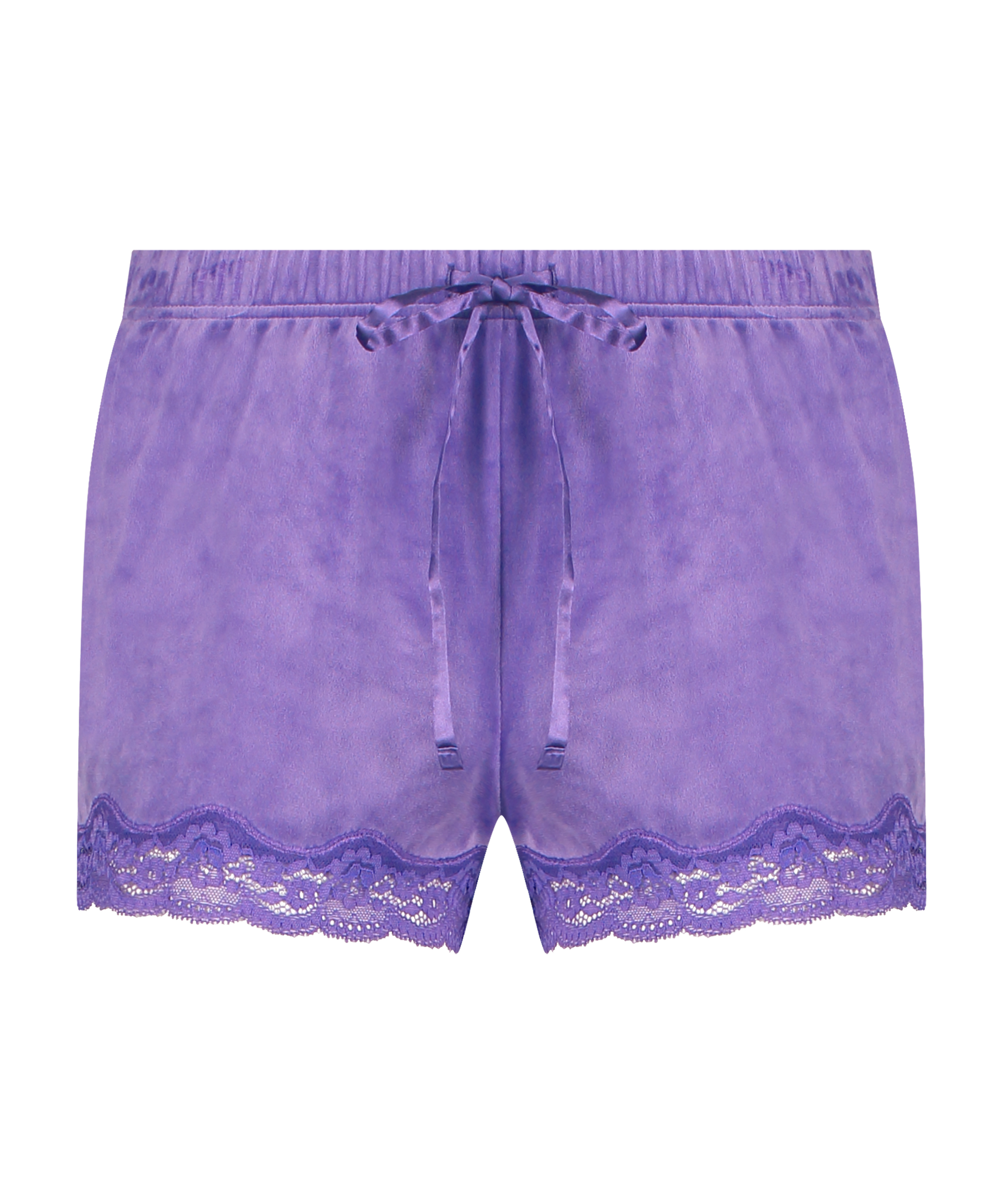 Shorts Velours Lace, Paars, main