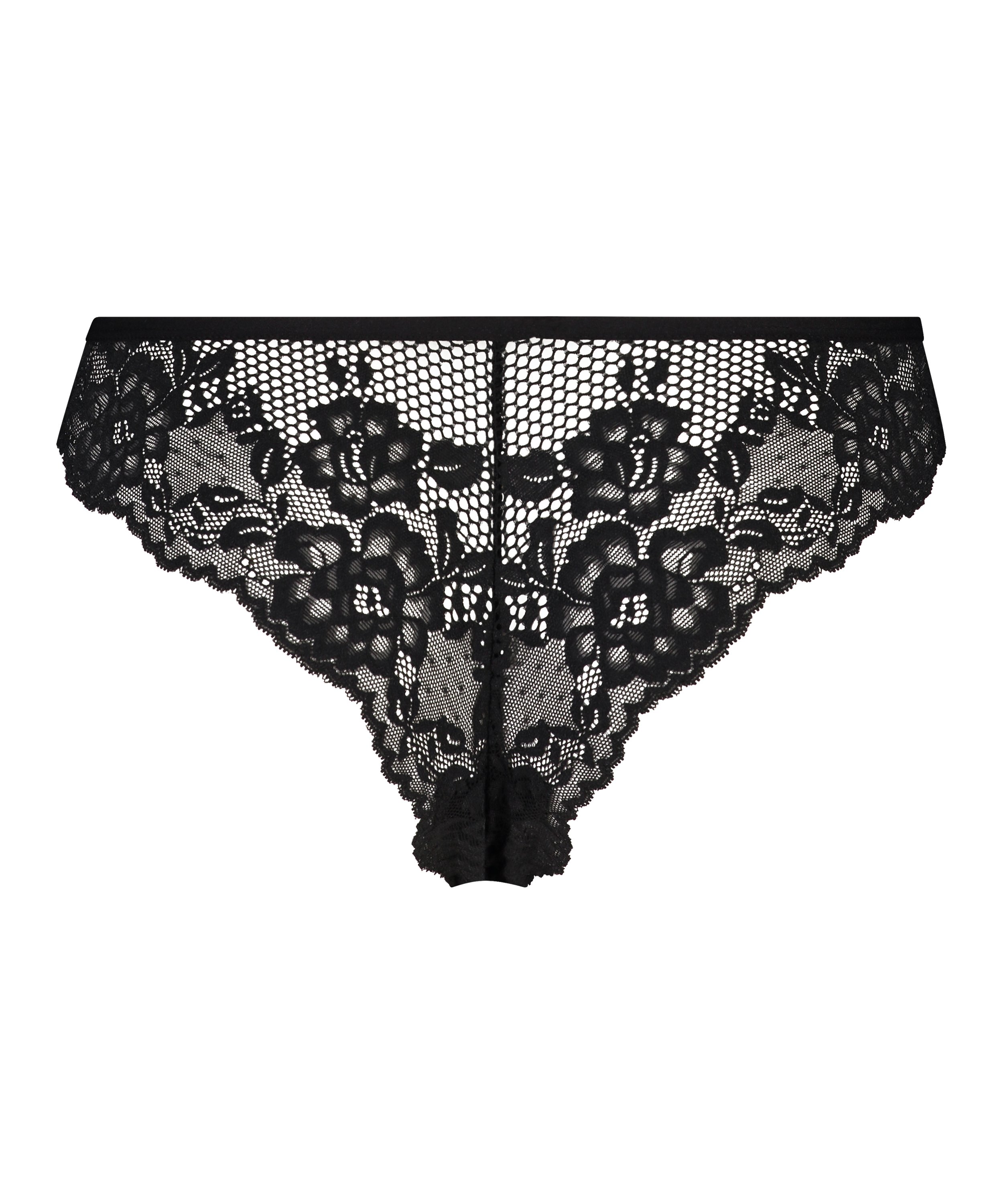 Slip br&eacute;silien Bianca, Noir, main