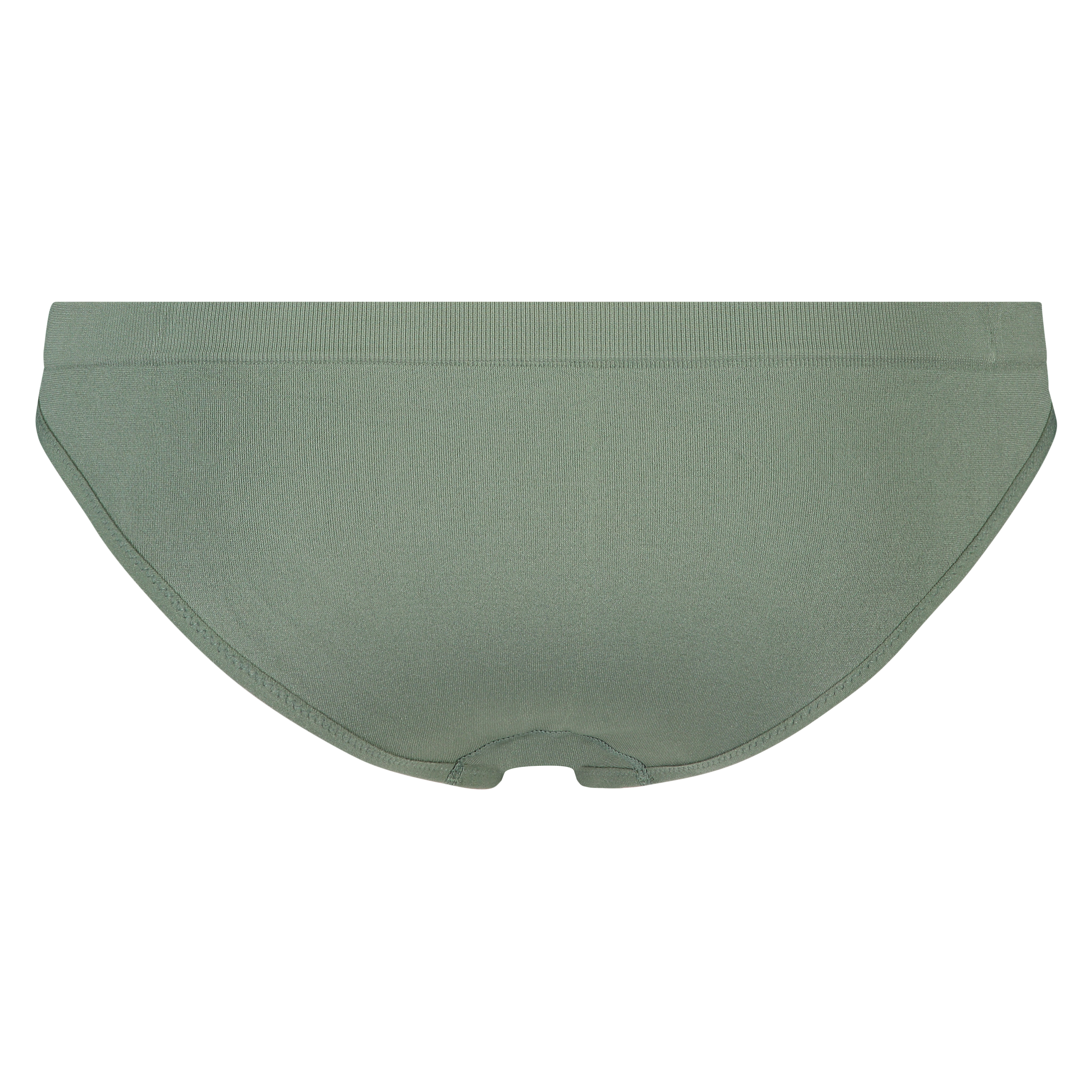 Slip br&eacute;silien taille haute sans couture, Vert, main