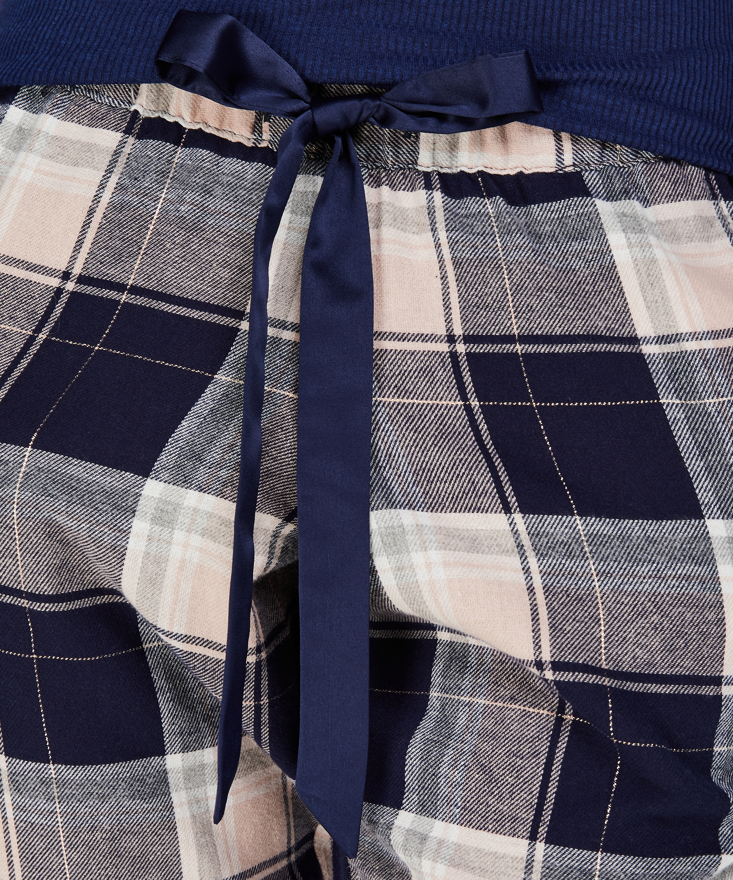 Pyjamabroek Check, Blauw, main