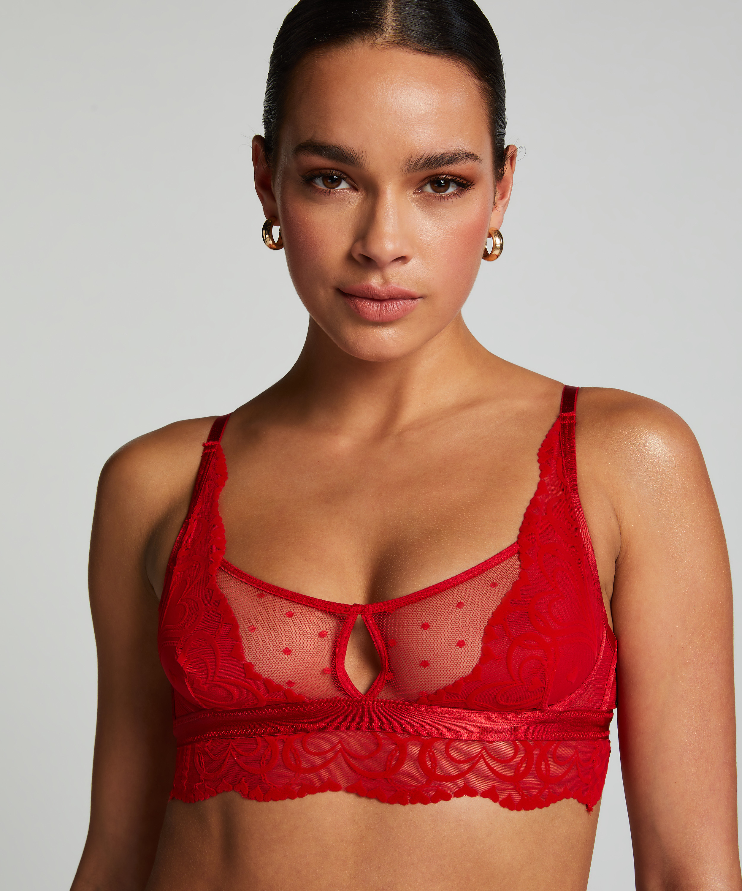 Brassière Pippa, Rouge, main