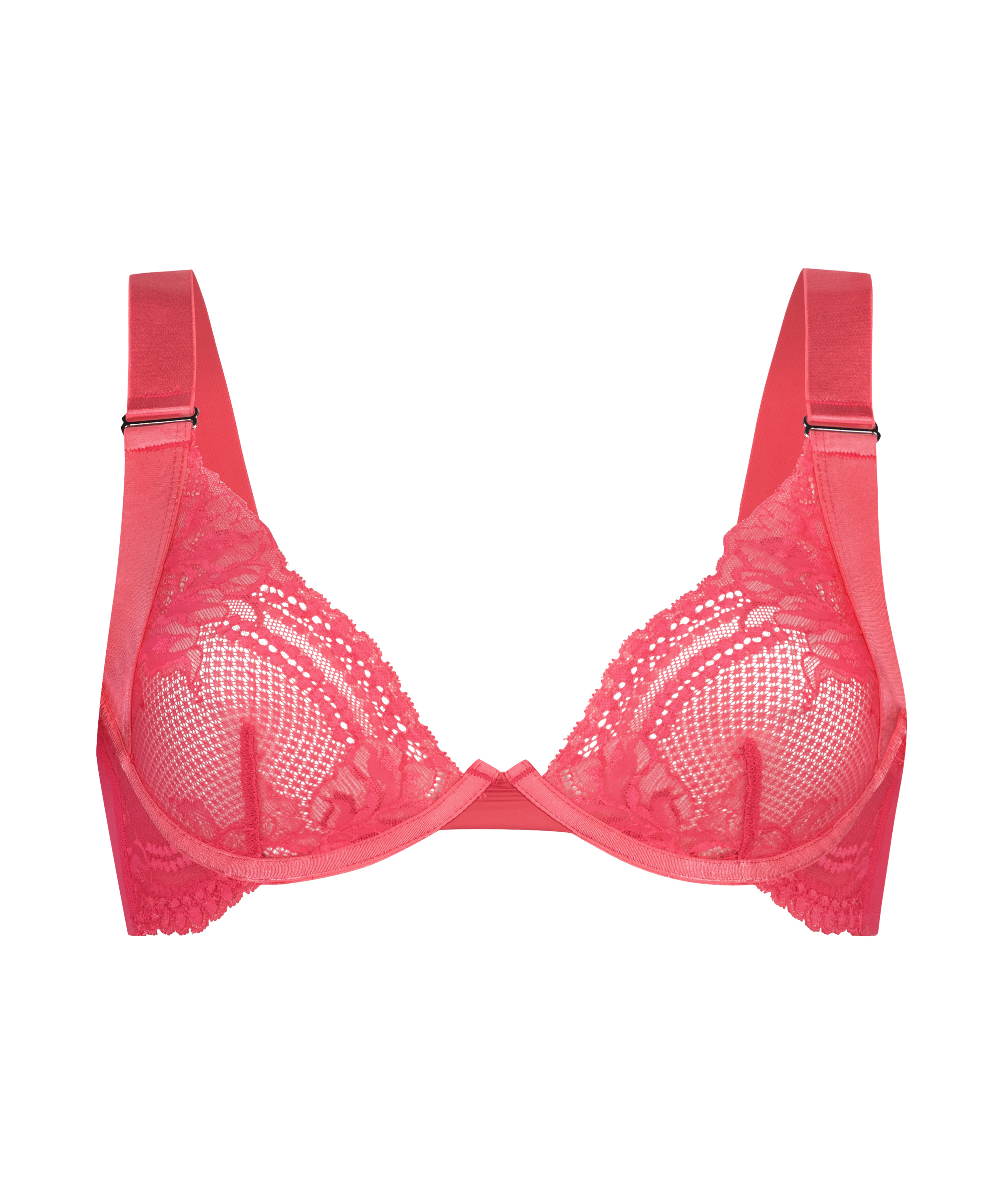 Soutien-gorge non rembourr&eacute; &agrave; armatures Hana, Rose, main