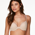 Voorgevormde beugel bh Satin lace, Beige