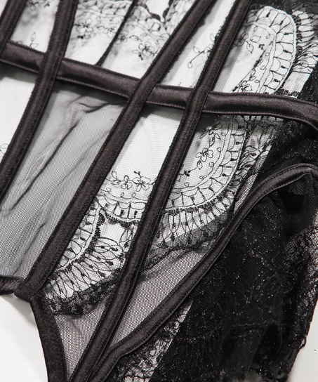 Bustier &agrave; armatures non rembourr&eacute; Akira, Noir