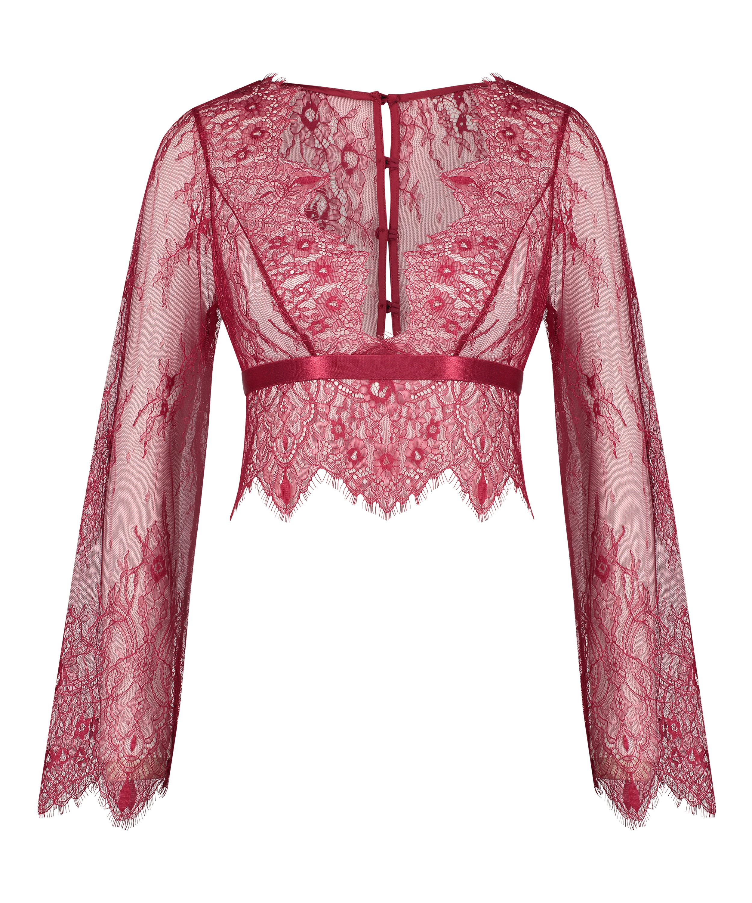 Top Allover Lace, Rood, main
