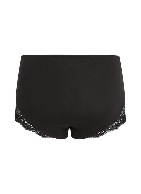 Combinaison en dentelle longueur maxi, Noir