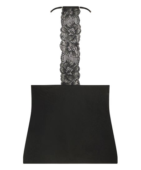 Cami top Satin, Noir