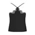 Cami top Lace Sophia, Zwart