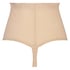 String taille haute avec gaine sculptante en dentelle festonnée - Level 3, Beige