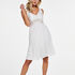 Slipdress Modal lace, Wit