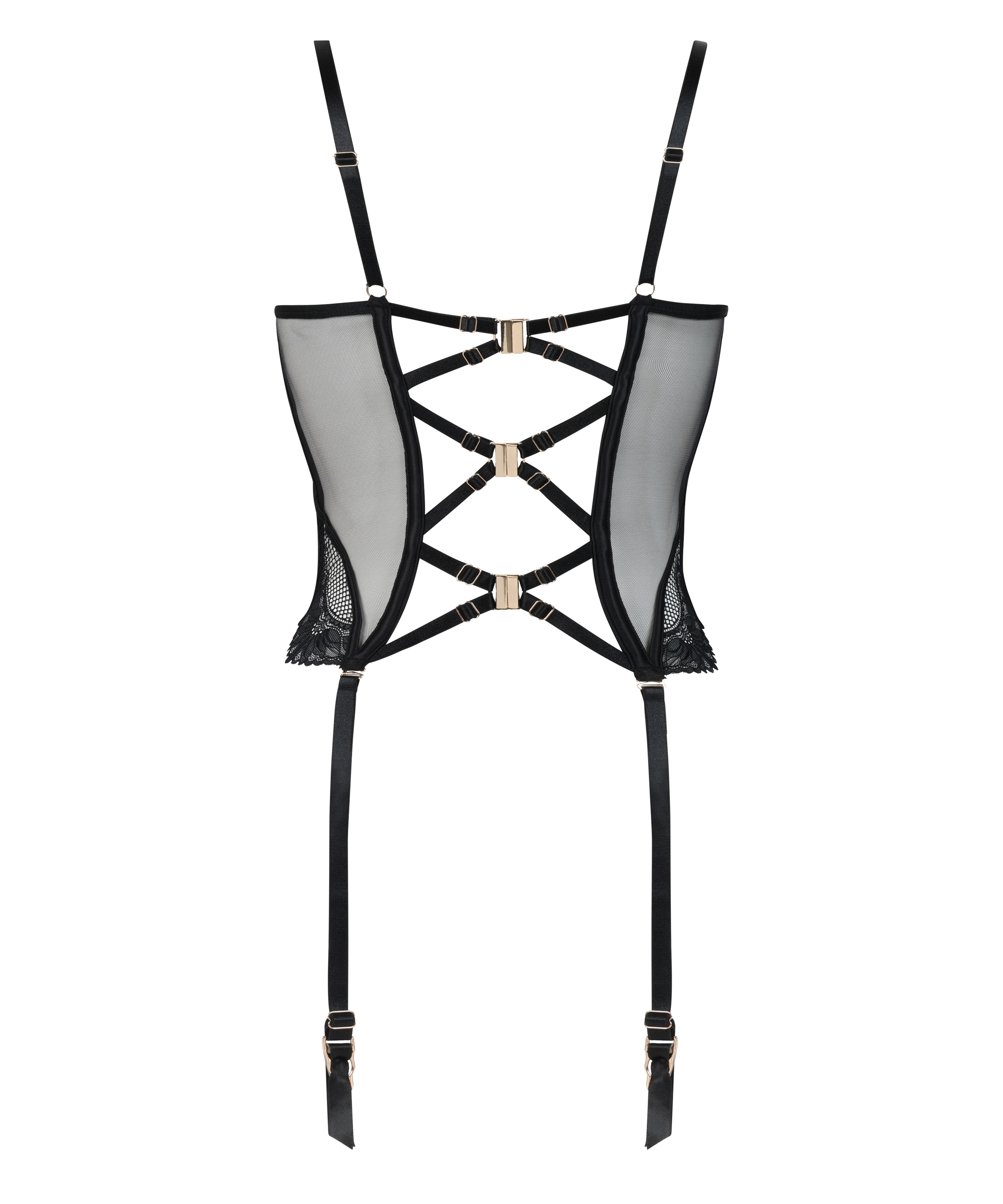 Bustier Belladonna, Zwart, main
