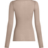 super soft Boothals shirt met Cashmere, Grijs