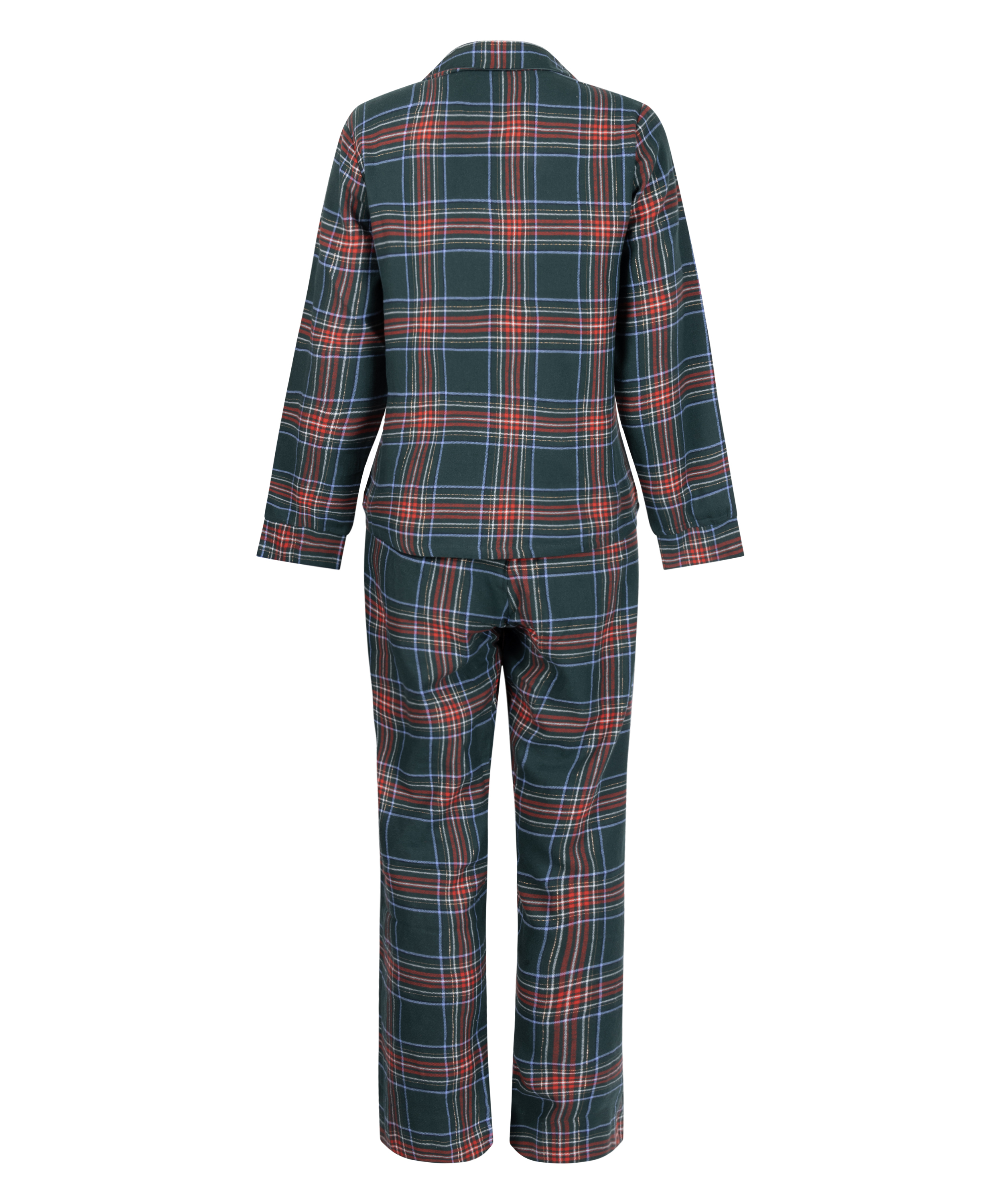 Pyjamaset Flannel, Groen, main