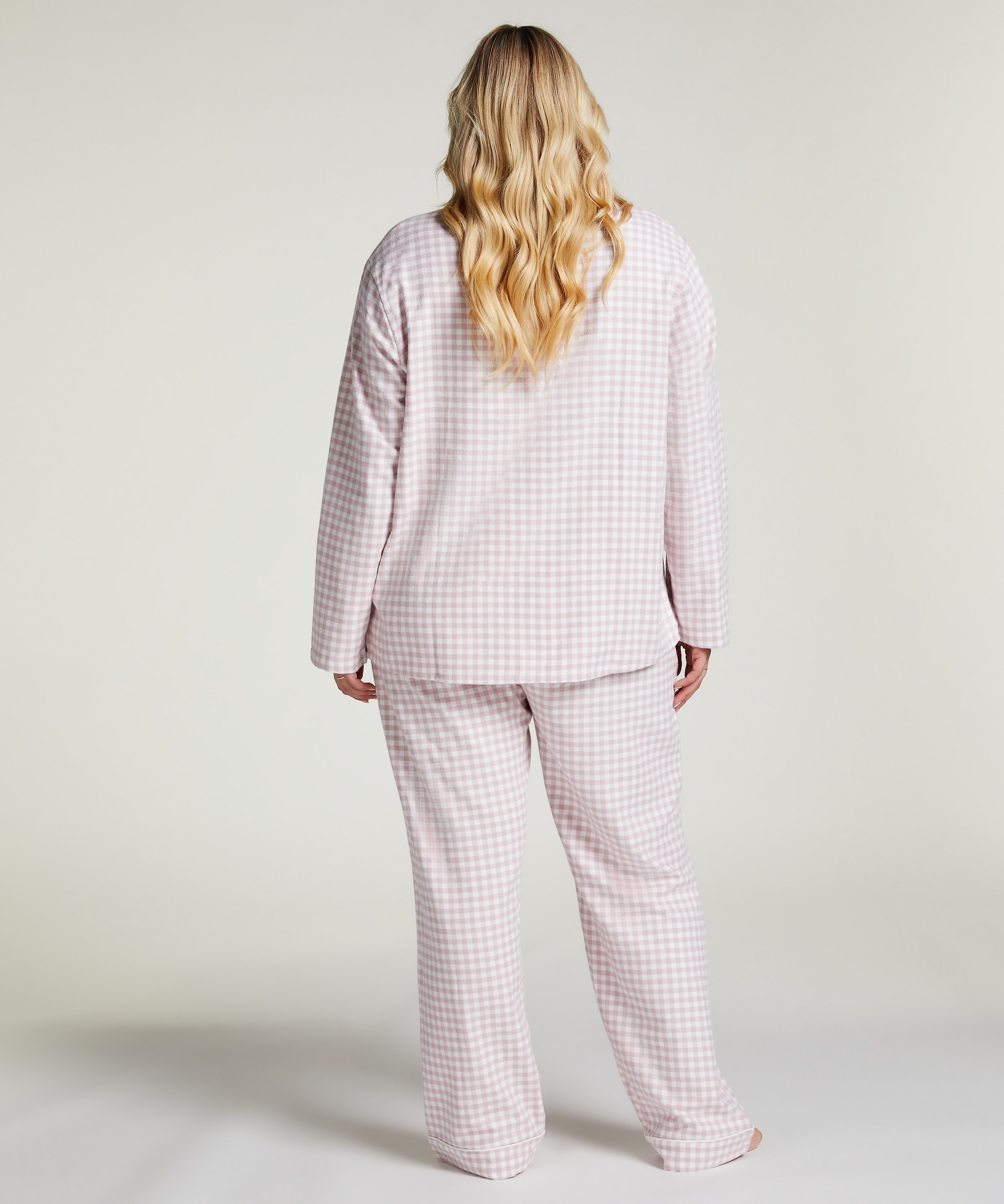 Pyjamatop Flanel Essentials, Paars, main
