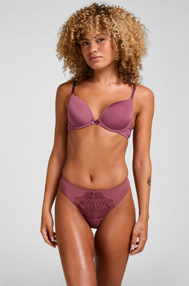 Hunkemöller Voorgevormde beugel bh Plunge Paars, foto 4