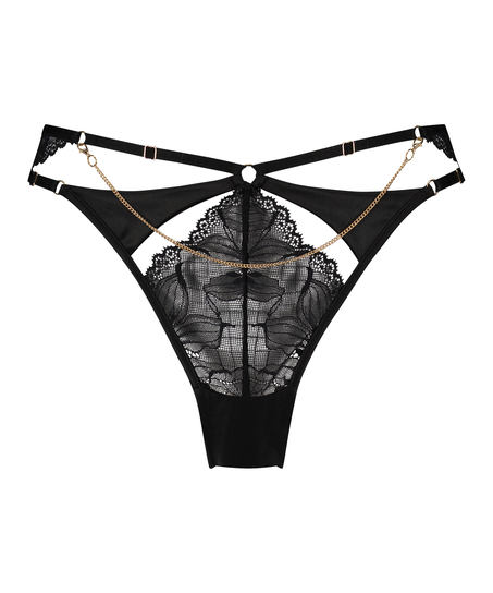 Slip br&eacute;silien Chayna, Noir