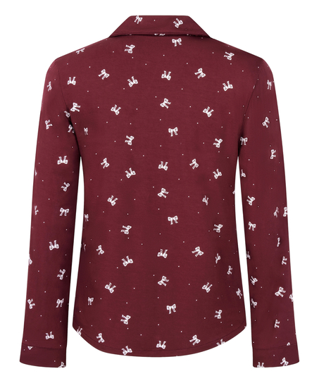 Veste &agrave; manches longues en jersey Essential, Pourpre