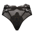 Slip br&eacute;silien taille haute Cynthia, Noir