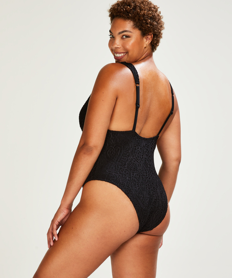 Maillot de bain Crochet, Noir