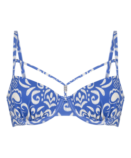 Voorgevormde bikini top Cancun, Blauw
