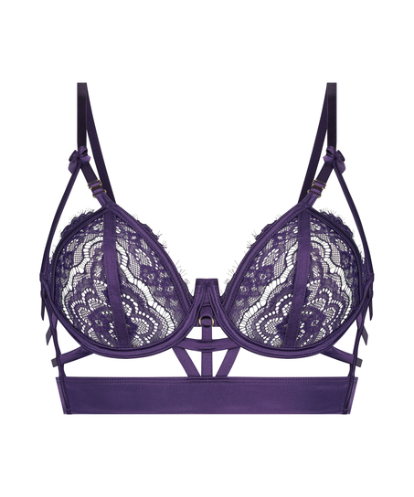 Soutien-gorge &agrave; armatures non-pr&eacute;form&eacute; longline Mitzy, Pourpre