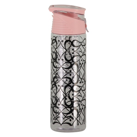 Patched infused water bottle, Roze