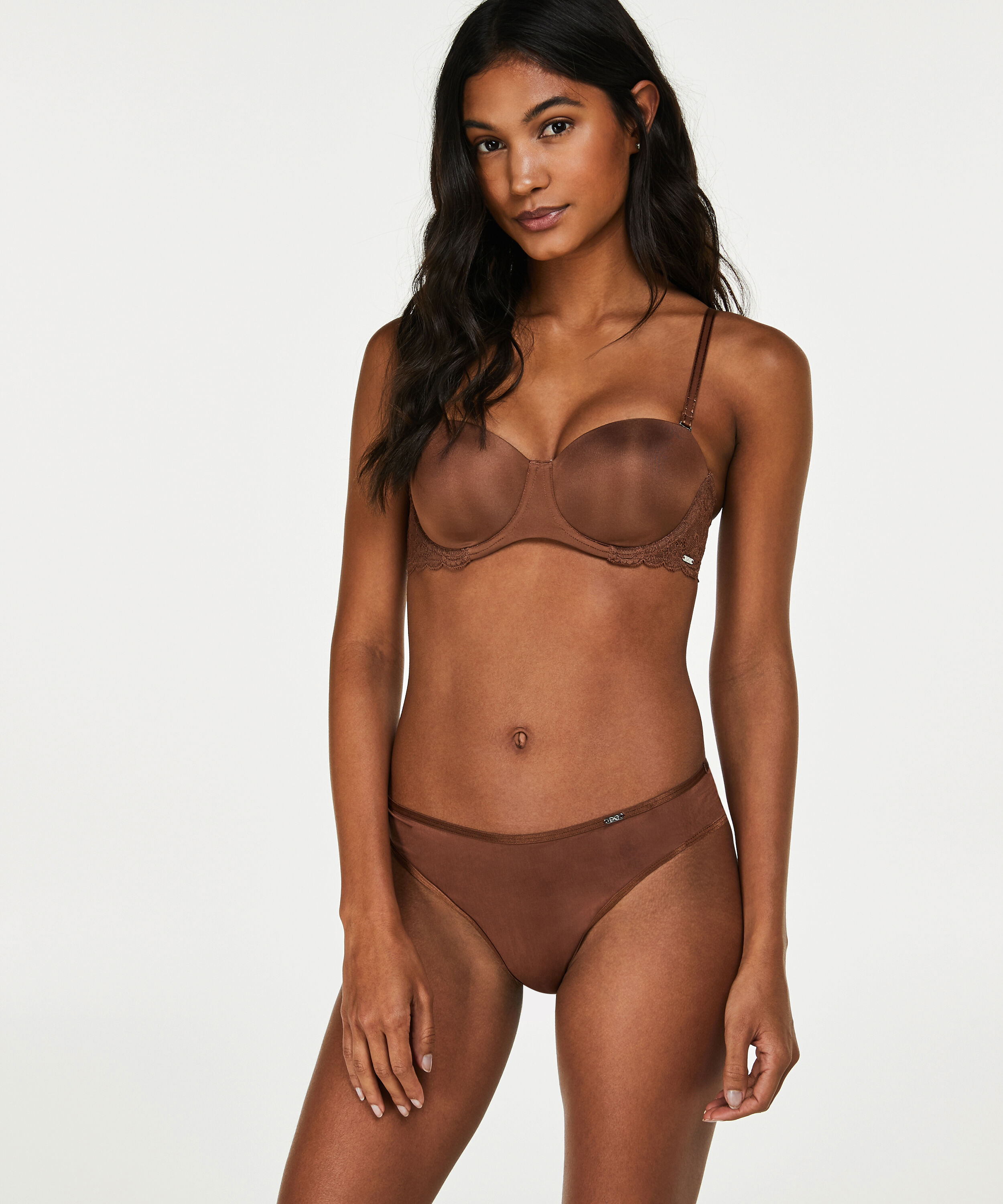 Slip br&eacute;silien Angie, Brun