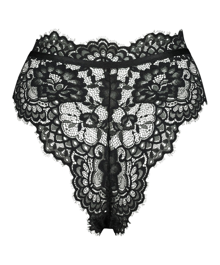 Hoog uitgesneden brazilian Marilyn, Zwart