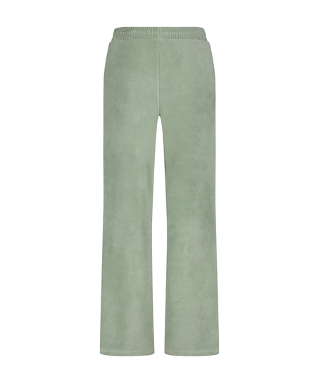 Velours pyjamabroek, Groen
