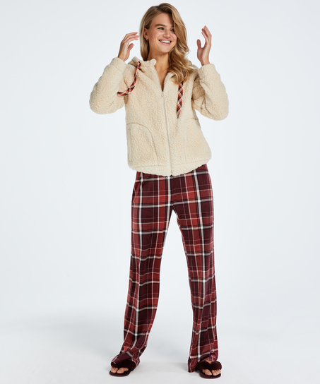 Tall Pantalon de pyjama Velours, Rouge