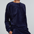 Velours Top, Blauw