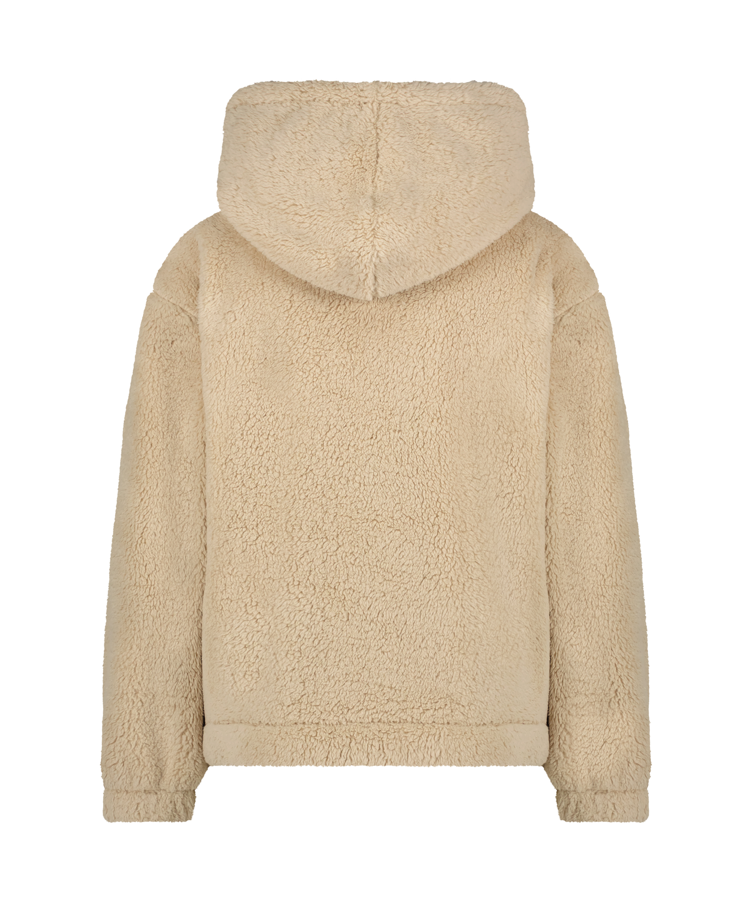 Hoodie Fleece Snuggle, Beige, main